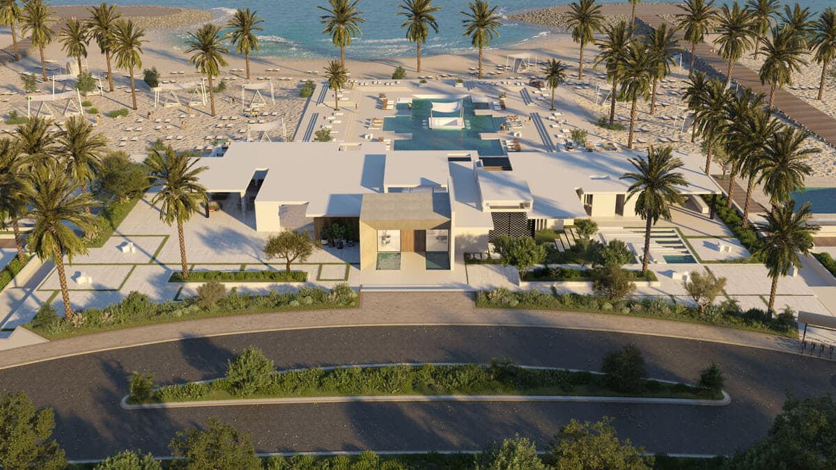 قطامية كوست — منظر جوي لنادي K Beach Club