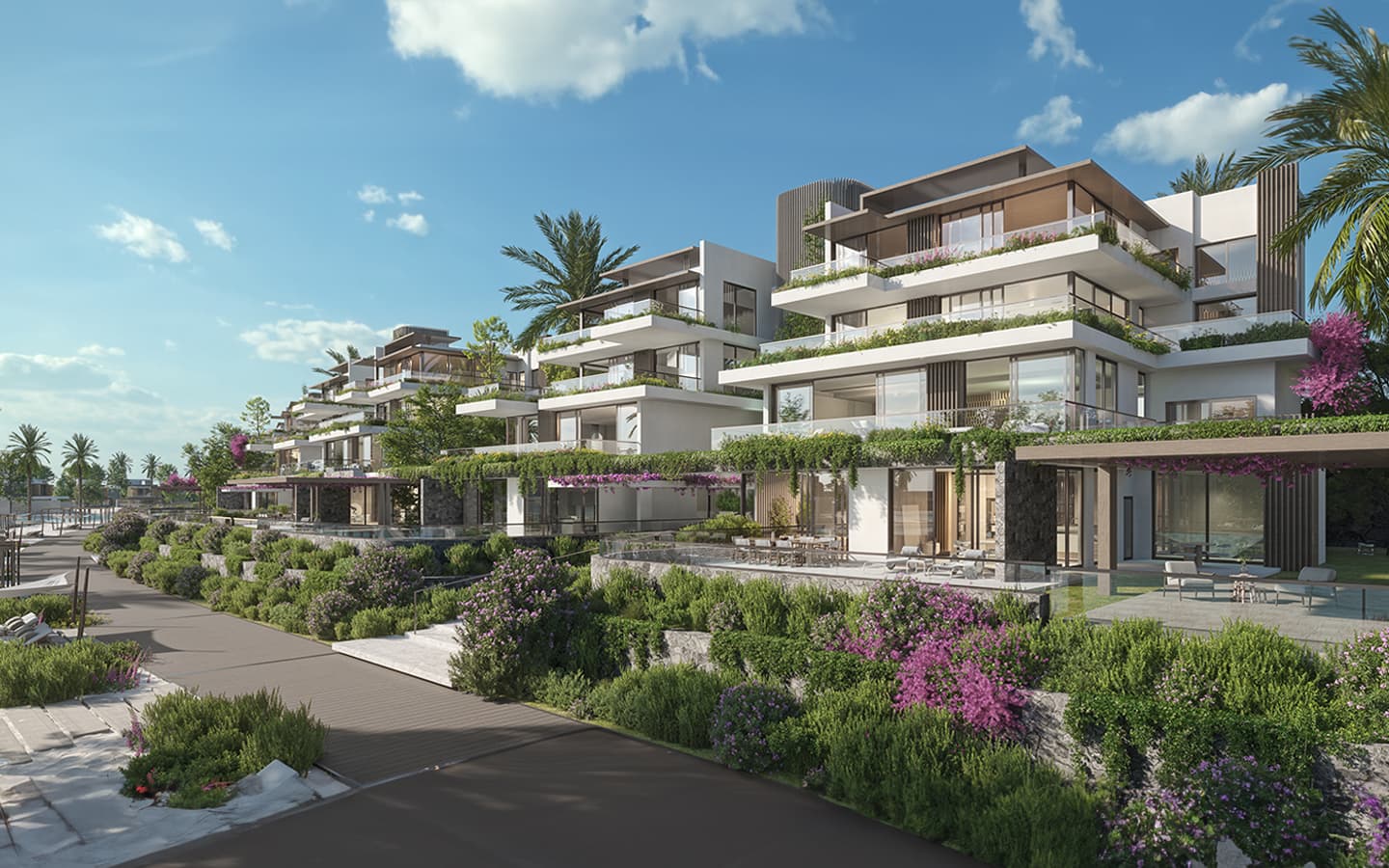 قطامية كوست — فيلات Hillside Gardens المتدرجة مع الحدائق الطبيعية